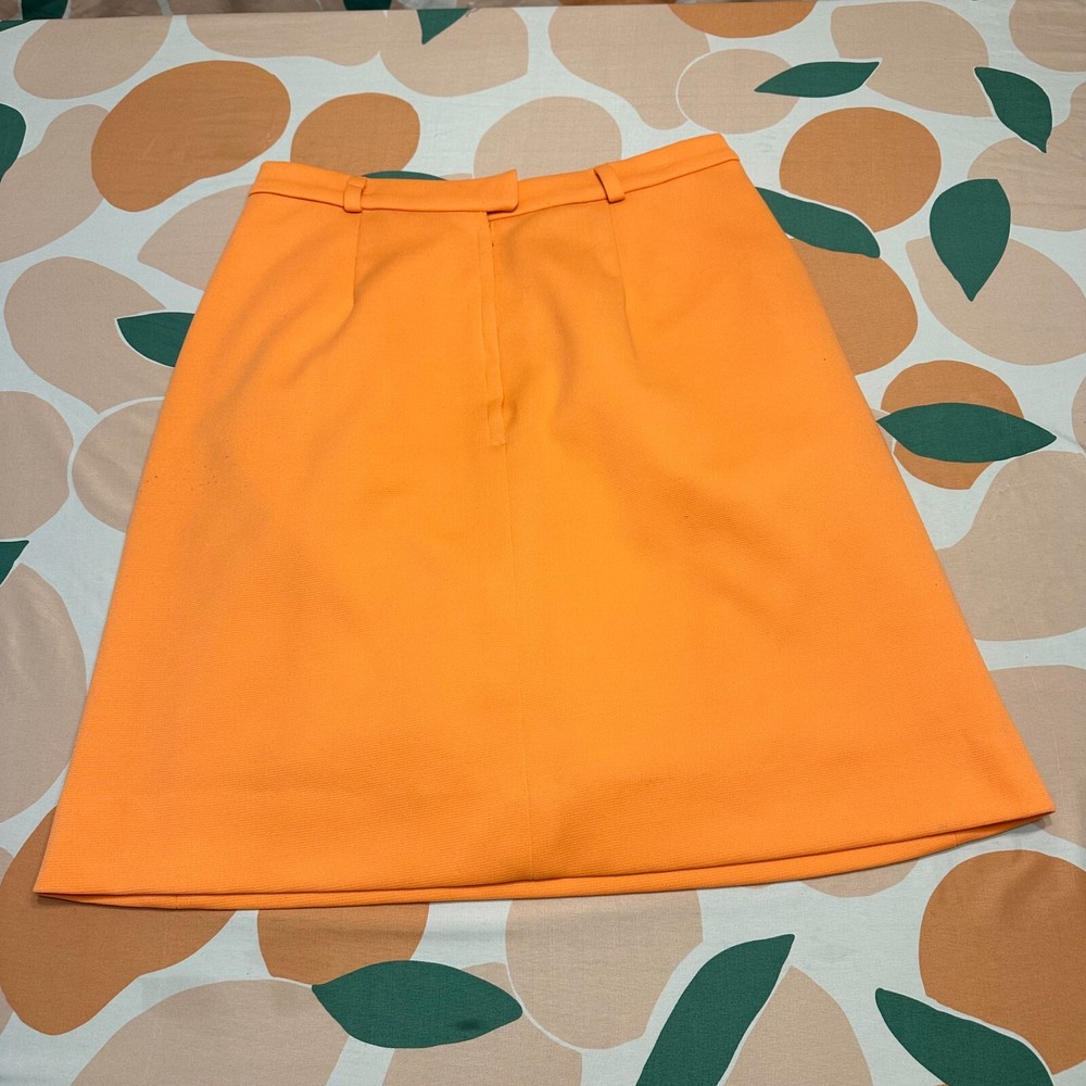 Vintage Orange Haymaker Tennis Skirt with Front Pockets Size 18