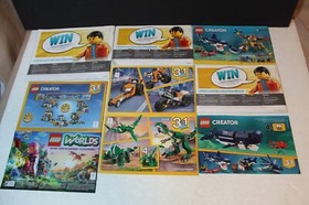 Lego Creator 3in1 Lot of 9 Instruction Manuals Only 31062,31066, 31088 