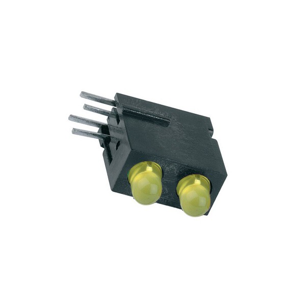 1801.7733 Led Im GehäUse Gelb 3 Mm Anz.Dioden: 2 20Ma Linse: Diffus,Gelb Mentor-image