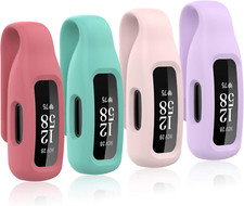 4-Pack Clip Case Compatible with Fitbit Inspire 2/3, Soft Silicone Clip Clasp Ac