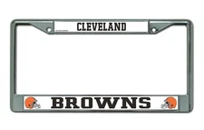 Cleveland Browns Chrome License Plate Frame