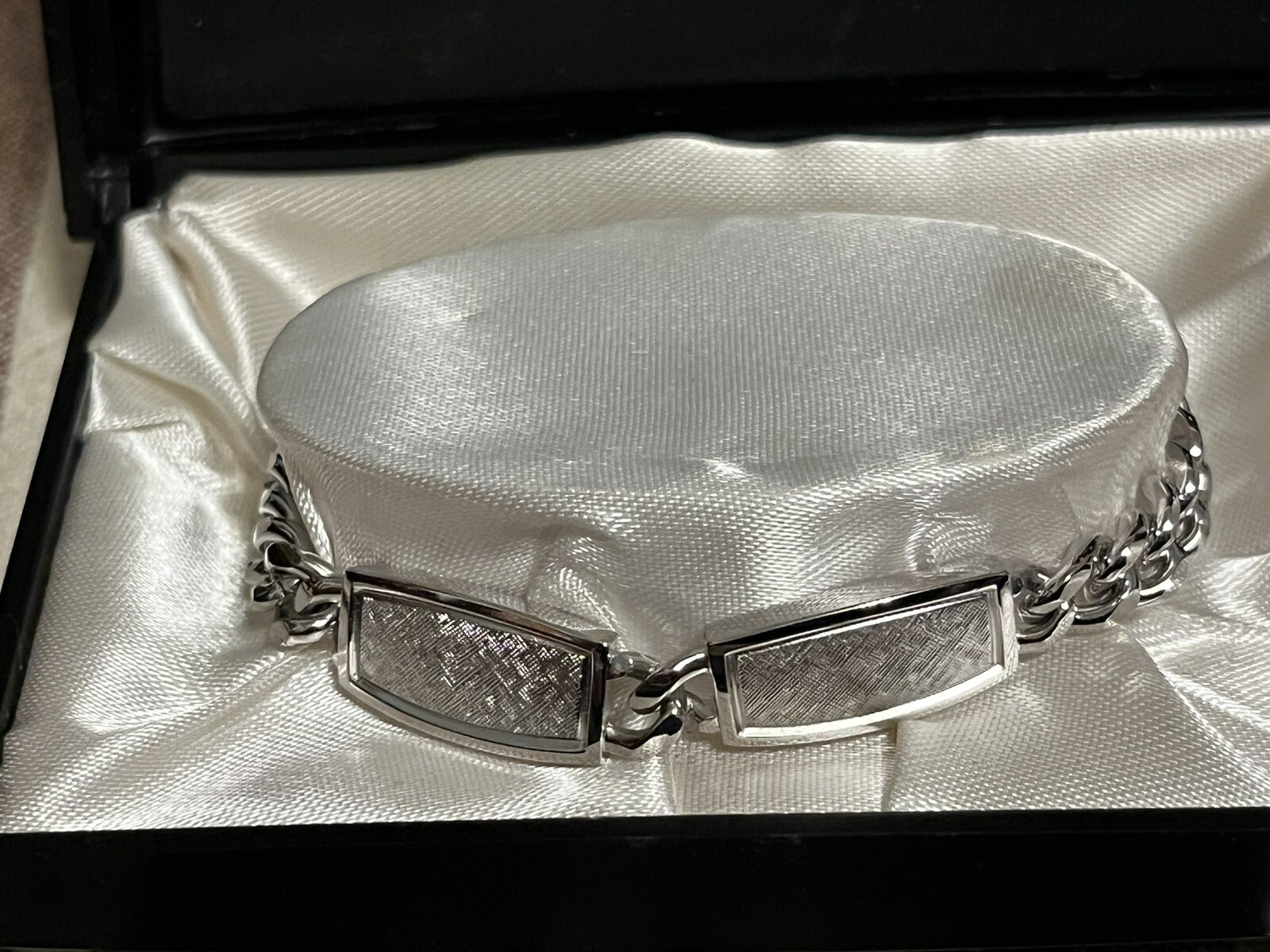 VINTAGE MENS SILVER TONE SPEIDEL ID BRACELET IN ORIGINAL BOX UNUSED eBay