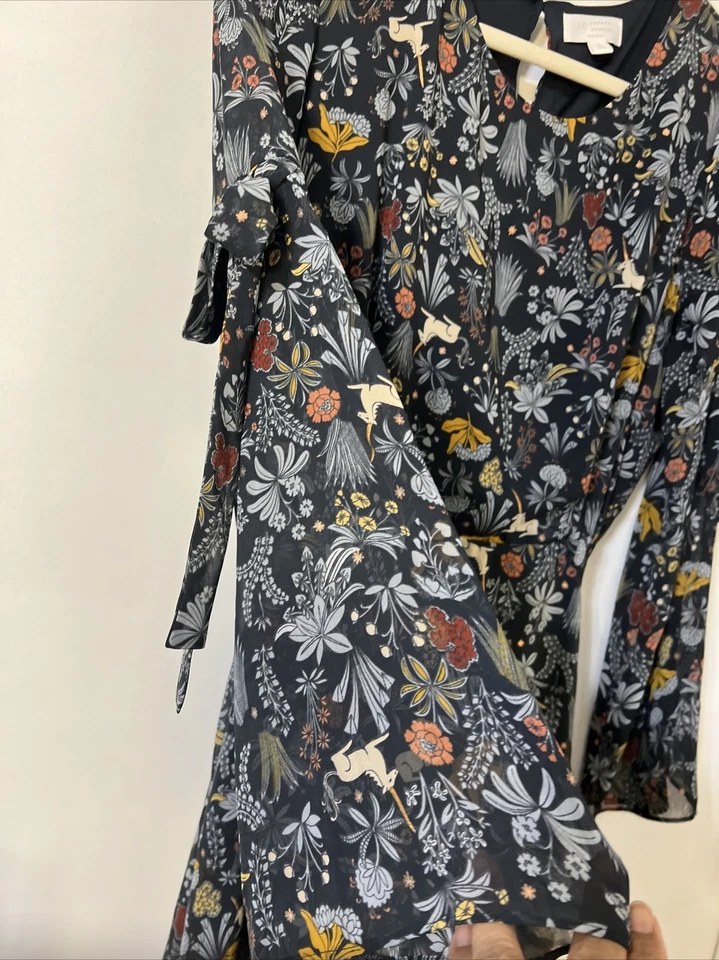 Vestido LC Lauren Conrad Runway Collection Para Mujer Floral Calce y Acampanado L Informal Foto 2 de 4