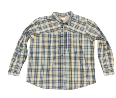 Columbia Outdoor Long Sleeve Vented Hiking Button Down Shirt Mens Size XXL