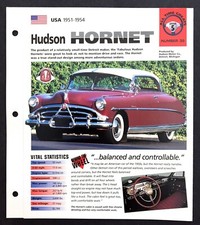 1952 HUDSON HORNET HARDTOP SEDAN UNIQUE IMP BROCHURE