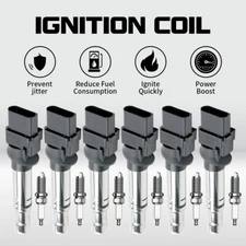 6 Ignition Coil + 6 Iridium Spark Plug OEM For 2008-2018 Porsche Cayenne 3.6L V6