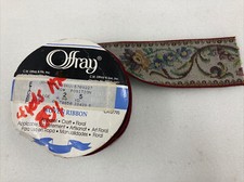 Offray Jacquard Woven Ribbon 2-1/2  Wide 2-1/...