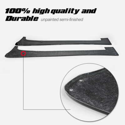 For MITSUBISHI EVO 10 VRS2 Wide Style FRP Fiber Side Skirts Under Board Body kit