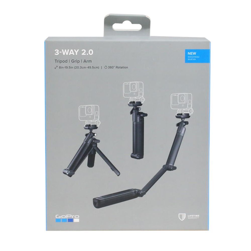 GoPro 3-Way 2.0 Tripod Grip Arm Mount for HERO & MAX Cameras AFAEM-002-image