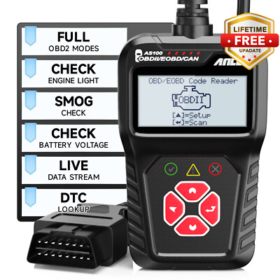Check Vehicle Engine Light Car OBD2 Scanner Code Reader Auto Diagnostic Tool