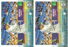 2 CARD BASEBALL CARD LOT OF JOEY BUTLER 255