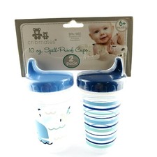 Crib Mates Sippy Cups Spill Proof 2 Cups BPA Free Strong PVA Material USA Seller