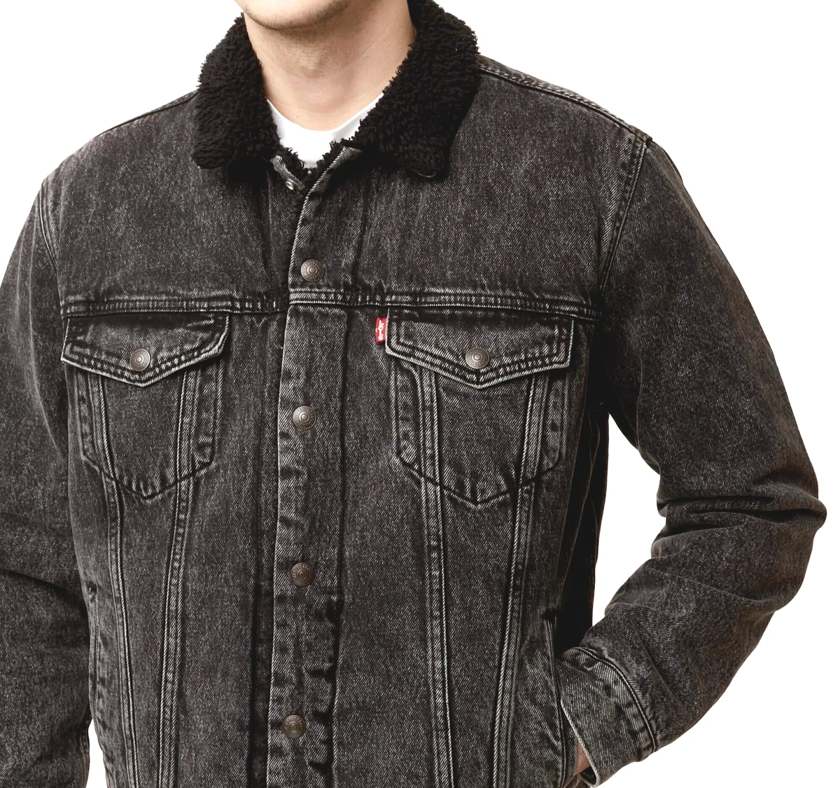 Levis type 3 sherpa clearance black
