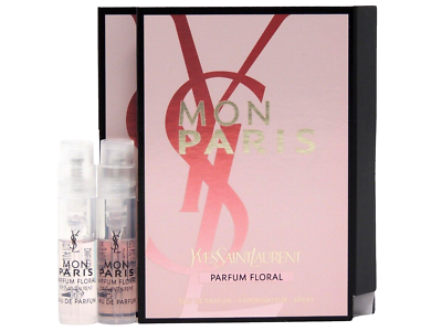 YSL YVES SAINT LAURENT MON PARIS PARFUM FLORAL 1.2ml .04oz x 2