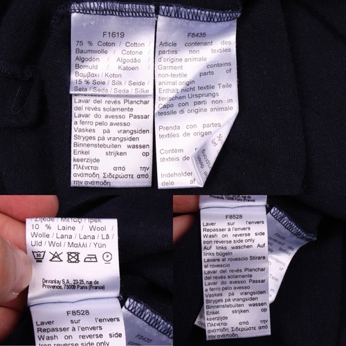 Herren LACOSTE Leder Logo Baumwolle Seide Wollmischung Langarm Polo Shirt Größe 2 - Bild 21 von 22