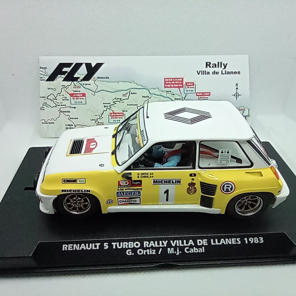 Fly Renault 5 Turbo rally Villa de Llanes 1983 #1 Ortiz Slot Car 1/32 A2039 slc