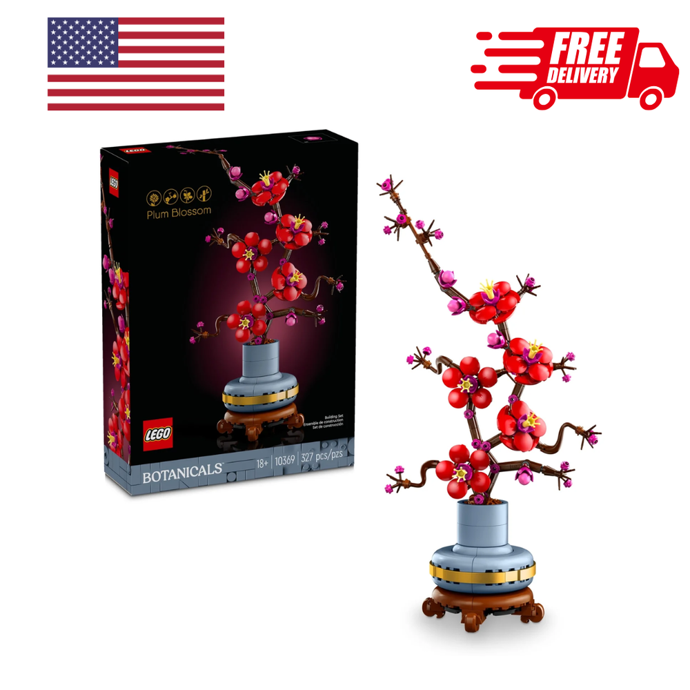LEGO Icons Plum Blossom Building Set Thanksgiving Flower Decorations - 10369