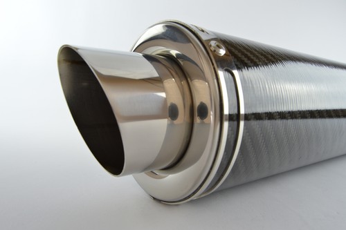 Speed Triple 955i Exhaust SP Engineering Carbon Fibre Round Moto GP XL 2002-2004 - Picture 6 of 10