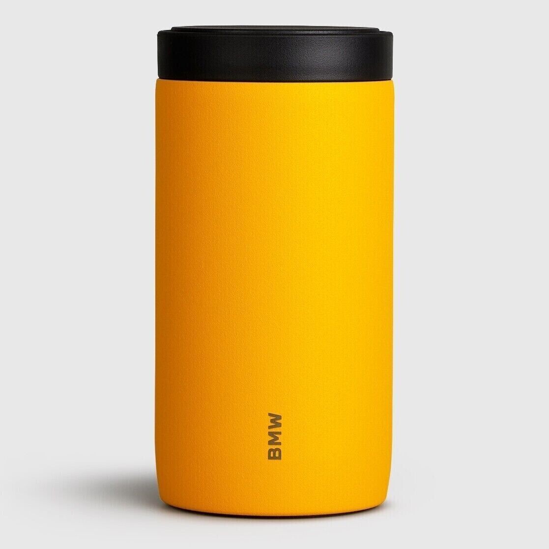 BMW Genuine Thermo Mug Push Yellow Tea Coffee Thermal Cup Travel 80235A87974
