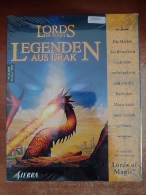 Lords of Magic - Legenden Aus Urak Game -PC CD-ROM  1998 - German NEW SEALED