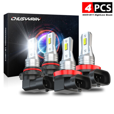 For Mazda 3 Sedan 4-Door 2.0L 2010-2018 Combo LED Headlights High Low Bulbs Kit