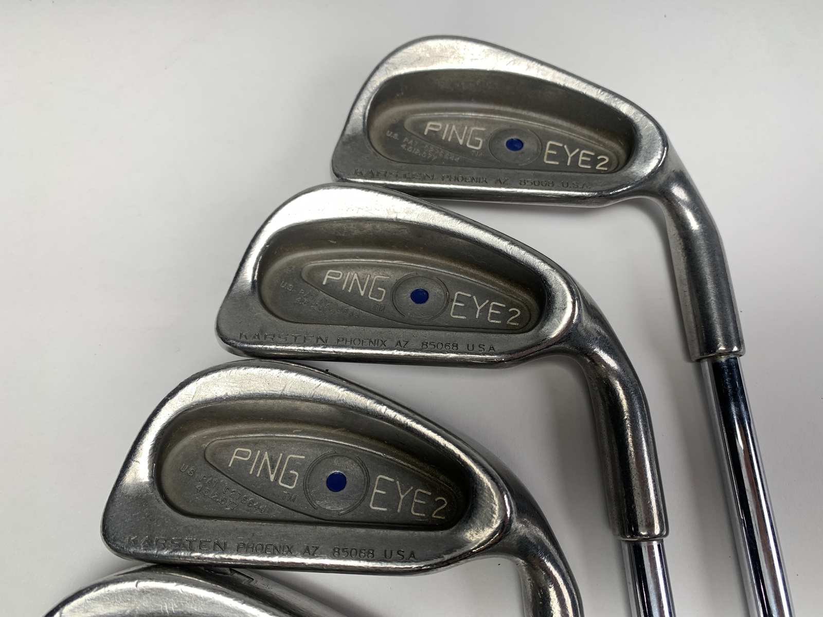 Ping Eye 2 Iron Set 29 Blue Dot 1* Up Karsten ZZLite Regular Steel Mens RH eBay