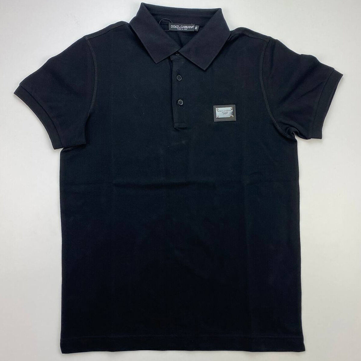 Dolce & Gabbana Men Plaque Polo Shirt T-shirt Short Sleeves Dolce & Gabbana Men Plaque Polo Shirt T-shirt Short Sleeves