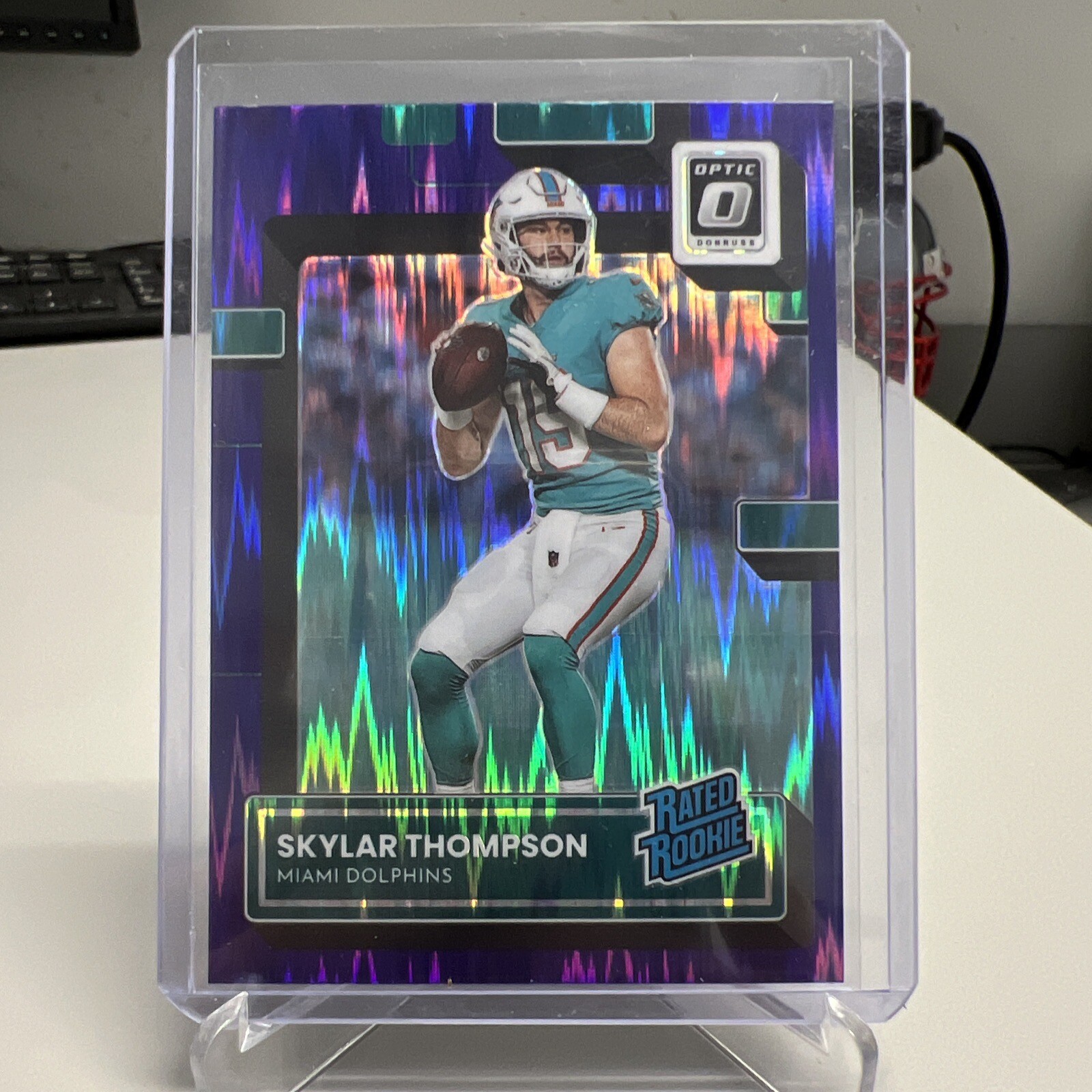 2022 Panini Donruss Optic Rookie Rated Skylar Thompson Purple Shock RC #276 🔥🔥