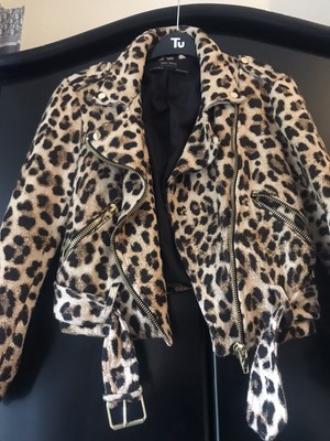 zara leopard biker jacket