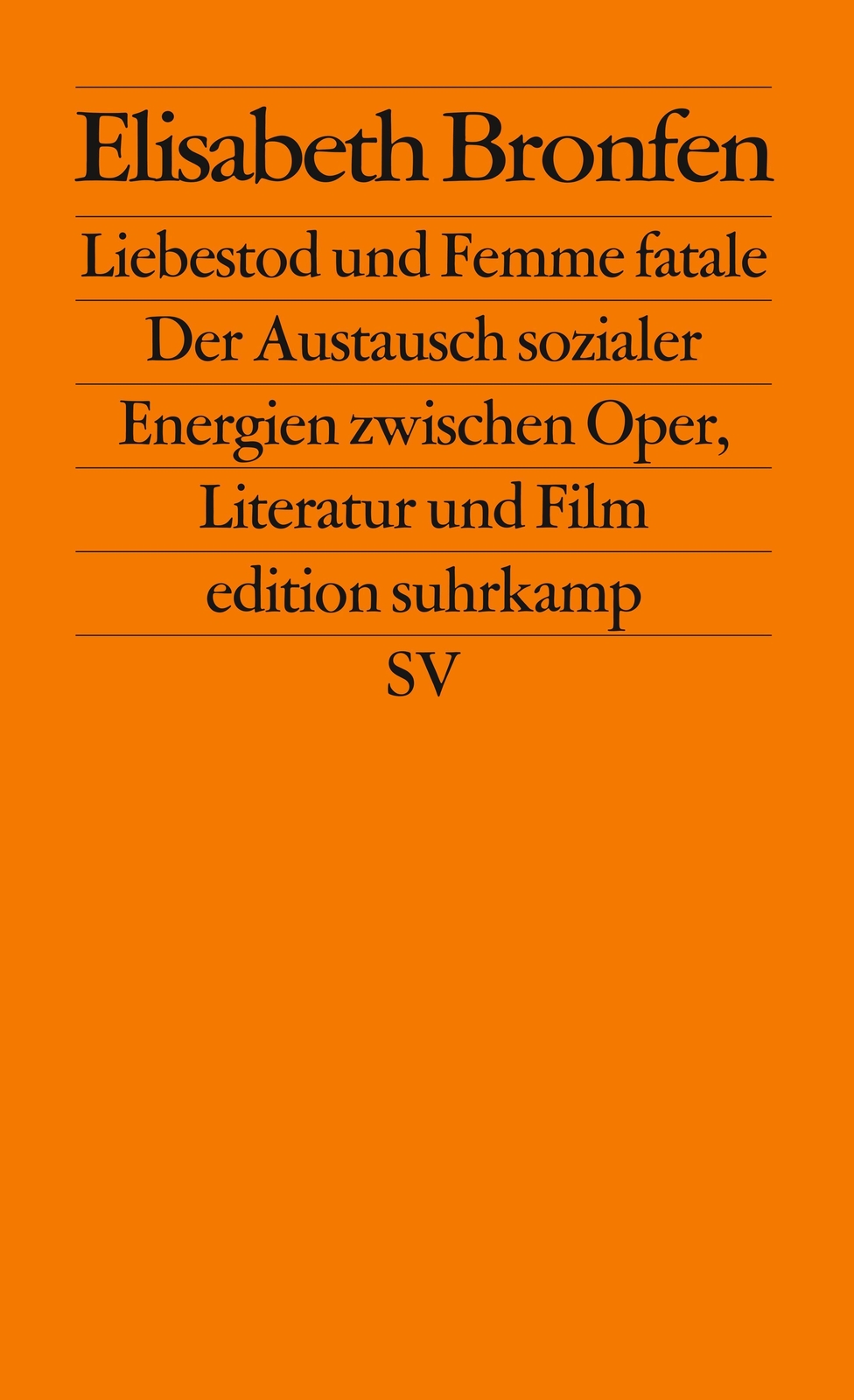 Thumbnail - Liebestod Und Femme Fatale Elisabeth Bronfen Taschenbuch Edition
