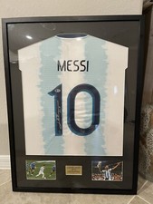 Lionel Messi Argentina Signed Soccer Jersey  BAS Beckett Witnessed COA  