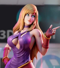 1/8 25cm Jennet 3D Printing Garage Kit Figure Model Kit Unpainted Unassembled GK