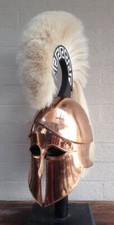 Fodera in pelle senza casco greco corinzio indossabile medievale Halloween
