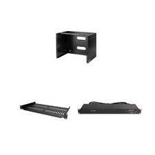 StarTech Wall Mount Rack with Shelf and Power Strip for Networking Equipment ...