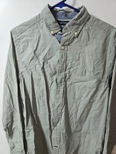 Nautica Classic Fit Stretch Lined Button Down Long Sleeve Blue Men's Size L