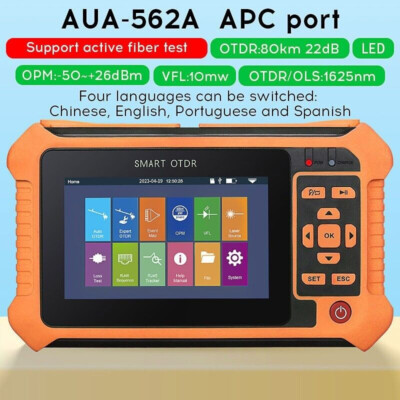 1625nm AUA562A APC Port OTDR Optical Time Domain Reflectometer Active Fiber Test