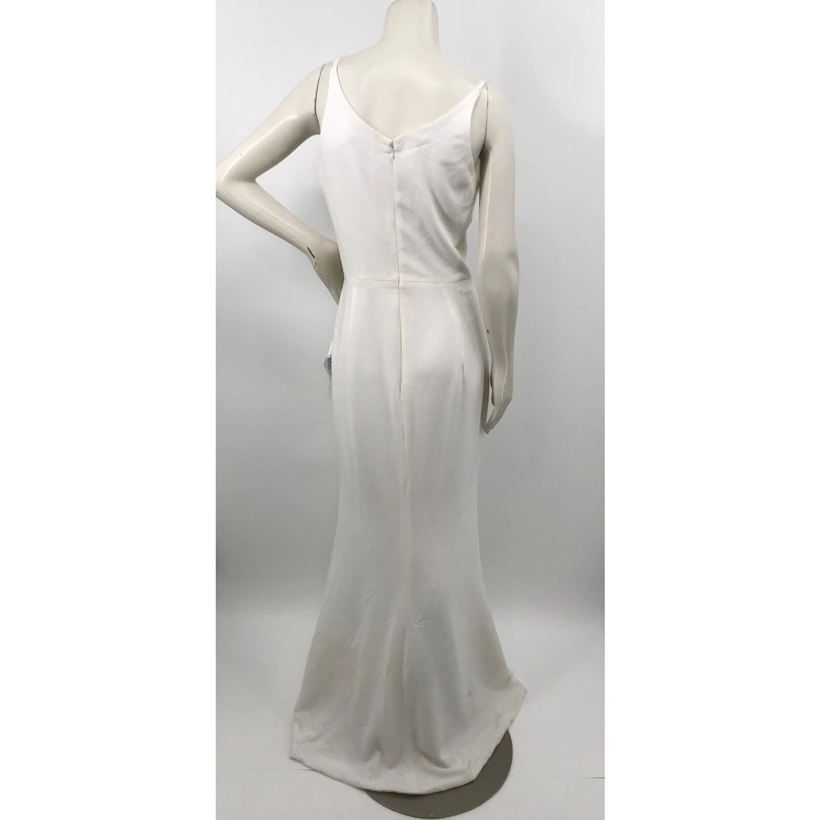 OFF WHITE Abito La Popolazione Iris Off White Formale Maxi Abito Taglia M Matrimonio