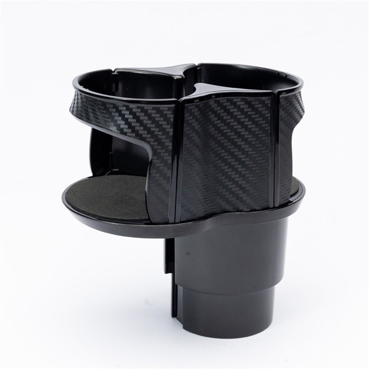 New Carbon Fiber Center Console Drink Cup Holder Box For Car Interior Accessorie