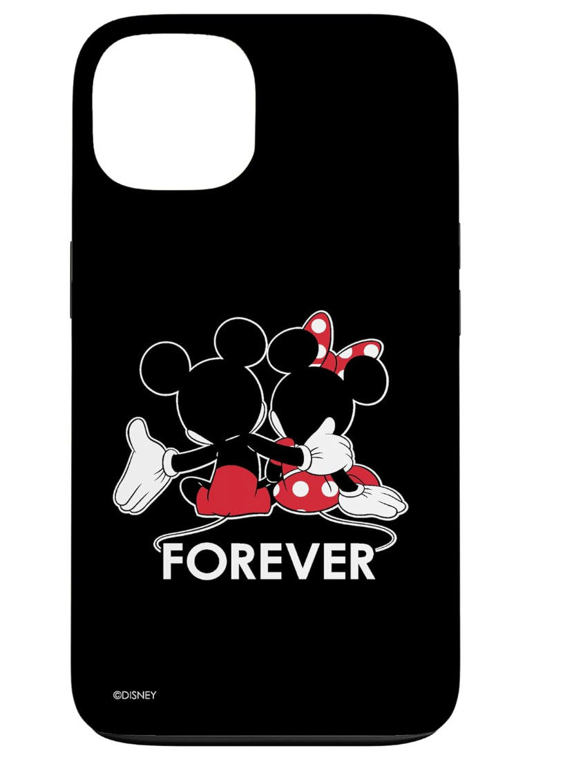 Disney - iPhone 13 Funda Mickey Minnie Mouse Silueta, resistente a los golpes...