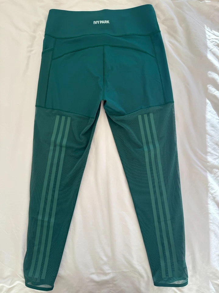 Legging Ivy Park x Adidas Verde 3 Rayas Malla Tiro Alto Beyoncé Talla Grande Foto 2 de 4
