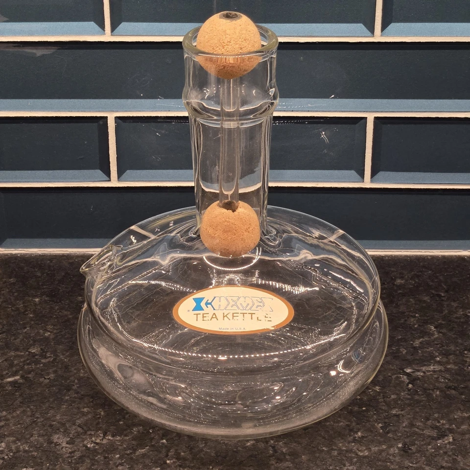 De colección MCM Chemex Fahrenheitor Cafetera Tetera Peter Schlumbohm Con Corcho RARO Foto 2 de 4