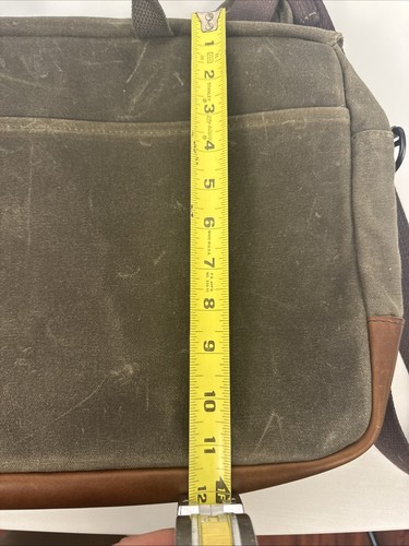 Nutsac Tan Muy Grande Satchel Waxed Canvas Messenger Bag Laptop Computer - Picture 22 of 23