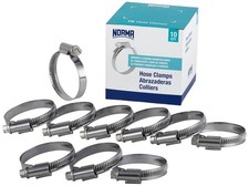 01266704041-000-0539 Hose Clamps, 32 mm-50 mm x 9 W4 Pack of 10 Silver