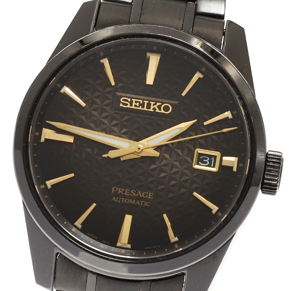 Seiko Presage 140th Anniversary Limited SARX085 Automatic Black Gold Mens Watch
