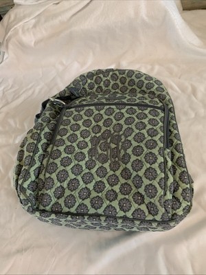 Vera Bradley Floral Backpack School Travel Is Monogramed