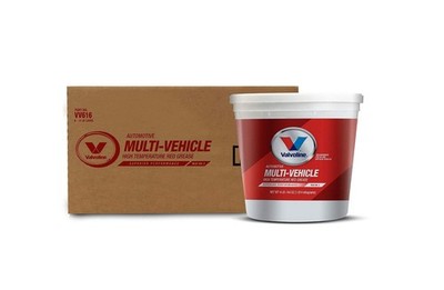Valvoline Multi-Vehicle High Temperature Red Grease 4 LB Tub, Case of 6