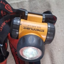 Streamlight HAZ-LO 3AA Headlamp Flashlight Orange/Black 3V Battery Plastic