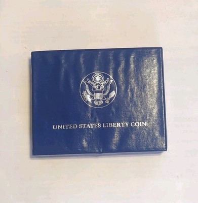 1986 United States Liberty Coin Half Dollar Uncirculated With Original Box & COA