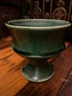 Vintage McCoy Small Green Pedestal Planter 4.5"