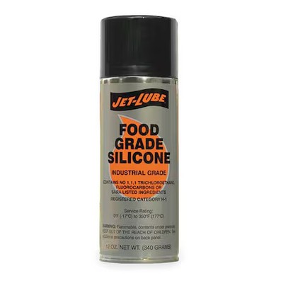 Jet-Lube 50641 Food Grade Silicone Lubricant, 12 Oz, Aerosol,
